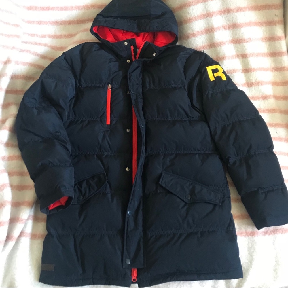 Rare Reebok Sample Multicolor Logo Puffer Jacket - Picture 2 of 8